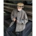 Retro PU leather trendy loose jacket