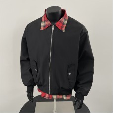 Fake two jacket men's splicing color collision loose