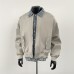 Fake two jacket men's splicing color collision loose
