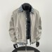 Fake two jacket men's splicing color collision loose
