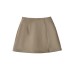 Solid color zipper with lining for anti glare skirt