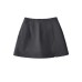 Solid color zipper with lining for anti glare skirt