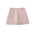Solid color zipper with lining for anti glare skirt