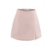 Solid color zipper with lining for anti glare skirt