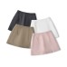 Solid color zipper with lining for anti glare skirt
