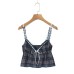 Drawstring Butterfly Strap Top Small Strap