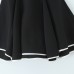 Sexy strapless dress with double layered hem
