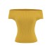 Elastic Fitted One-Shoulder Top