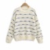 Striped Loose Knit Top Striped Loose Knit Top