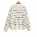 Striped Loose Knit Top Striped Loose Knit Top