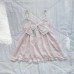 Fresh Bowknot Striped Women's Lace Strap Top