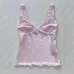 Pure Color V-Neck Versatile Strapless Women