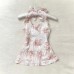 Sweet Lace Floral Print Halter Versatile Strapless Sleeveless