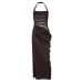 Solid Color Waist Cutout and Halter Neckline for Women