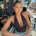 Soft and Comfortable Elastic Strapless V-neck Camisole for Women Summer