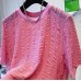 Round neck foam yarn versatile loose top Round neck foam yarn versatile loose top