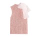 Fashion Sweet Transparent Bow Decor Knit Top