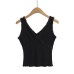 Lace Trim Short Crop Tank Top