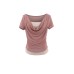 Swinging collar slimming and slimming top Swinging collar slimming and slimming top