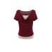 Swinging collar slimming and slimming top Swinging collar slimming and slimming top
