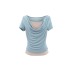 Swinging collar slimming and slimming top Swinging collar slimming and slimming top