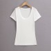 Slim fit short sleeved top