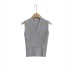 V-Neck Waist-Cinched Sleeveless Knit Tank Top V-Neck Waist-Cinched Sleeveless Knit Tank Top