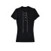 Elastic Fitted Chain Design V-neck Short-sleeved Top Elastic Fitted Chain Design V-neck Short-sleeved Top