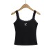 Bow Embroidery Lace Trim Crop Top