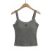 Bow Embroidery Lace Trim Crop Top