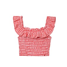 Women's Clothing INS Internet Celebrity VICHY Plaid Top