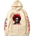 Black Clover Burakku Asuta Printed Fleece Hooded Sweatshirt