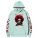 Black Clover Burakku Asuta Printed Fleece Hooded Sweatshirt