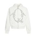 Pigeon Print Hooded Cardigan Unisex Loose Casual Hip Hop Jacket