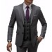 Men's Business Casual Suit Set for Wedding Dress Three-Piece Suit