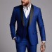 Men's Business Suit Three-Piece Set Double Vent Tuxedo Set