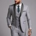 Men's Business Suit Three-Piece Set Double Vent Tuxedo Set