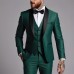 Men's Business Suit Three-Piece Set Double Vent Tuxedo Set