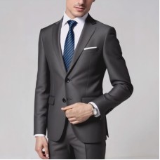 Business Casual Suit Set -  Style Slim Fit Men's Two-Piece Suit