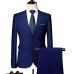 Business Casual Suit Set -  Style Slim Fit Men's Two-Piece Suit