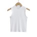 Elastic Fitted Body-Shaping Camisole with Round Neck and Sleeveless Design