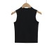 Elastic Fitted Body-Shaping Camisole with Round Neck and Sleeveless Design