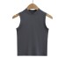 Elastic Fitted Body-Shaping Camisole with Round Neck and Sleeveless Design