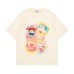 Cartoon Print Short Sleeve T-Shirt Unisex Loose Crew Neck