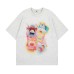 Cartoon Print Short Sleeve T-Shirt Unisex Loose Crew Neck