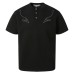 Cotton Air Layer  Henley Collar Short Sleeve T-Shirt Unisex Box Fit Knitted