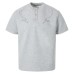 Cotton Air Layer  Henley Collar Short Sleeve T-Shirt Unisex Box Fit Knitted