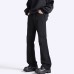 Men's slim and slightly flared pants with a sense of drape