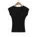 Elastic Fitted V-neck Short Sleeve Casual Crop Top