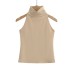 High-neck Backless Crop Top